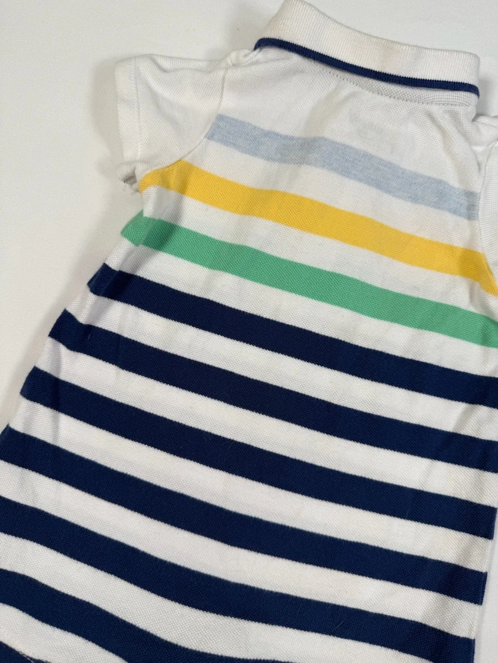 LITTLE ME Baby Boys Golf Polo Romper Striped Shortall Outfit 6M Preppy Nautical‎
